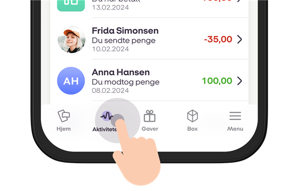 MobilePay aktiviteter