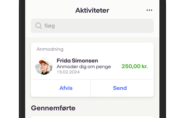 MobilePay anmodning