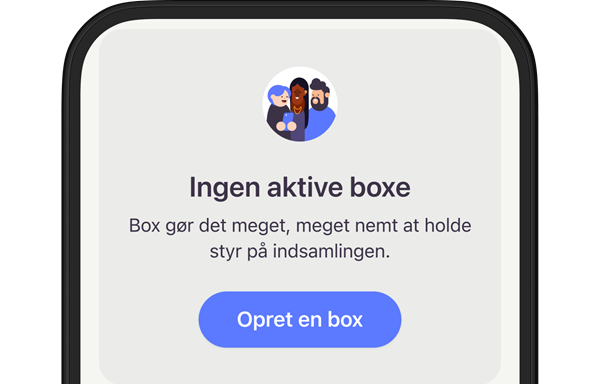 Billede der viser hvor du kan oprette en box i MobilePay