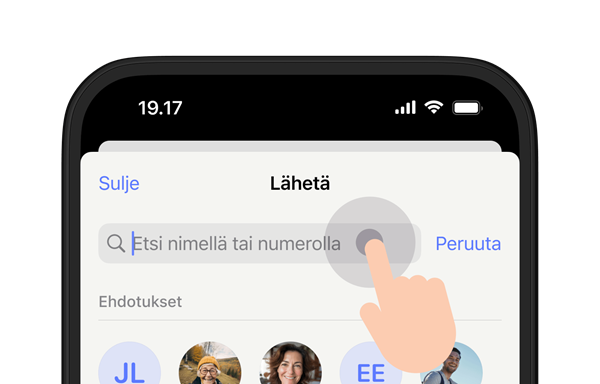 MobilePay search feature in Finnish