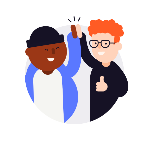 Vipps MobilePay illustration hands clapping