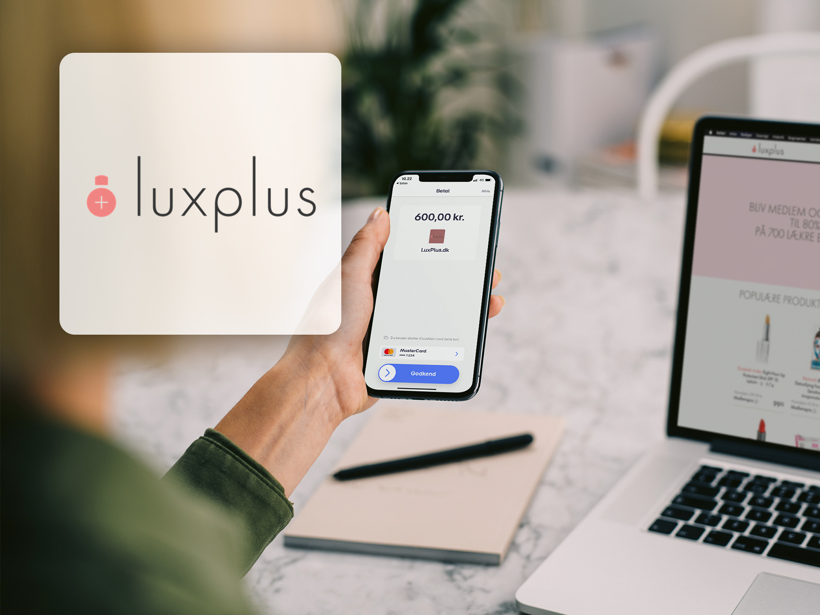 Billede til case om Luxplus med MobilePay Online
