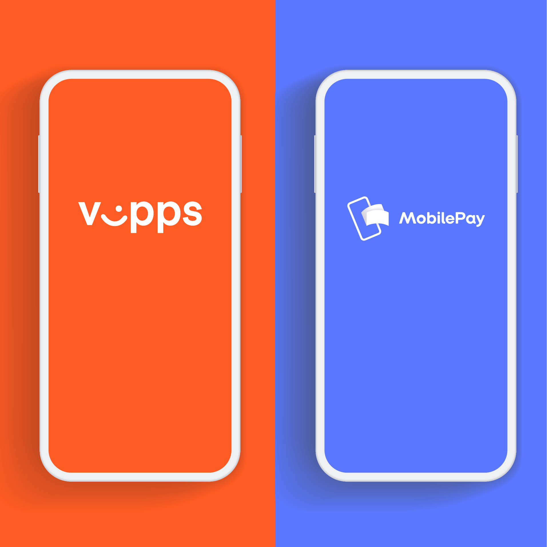 Picture with Vipps and MobilePay logo.